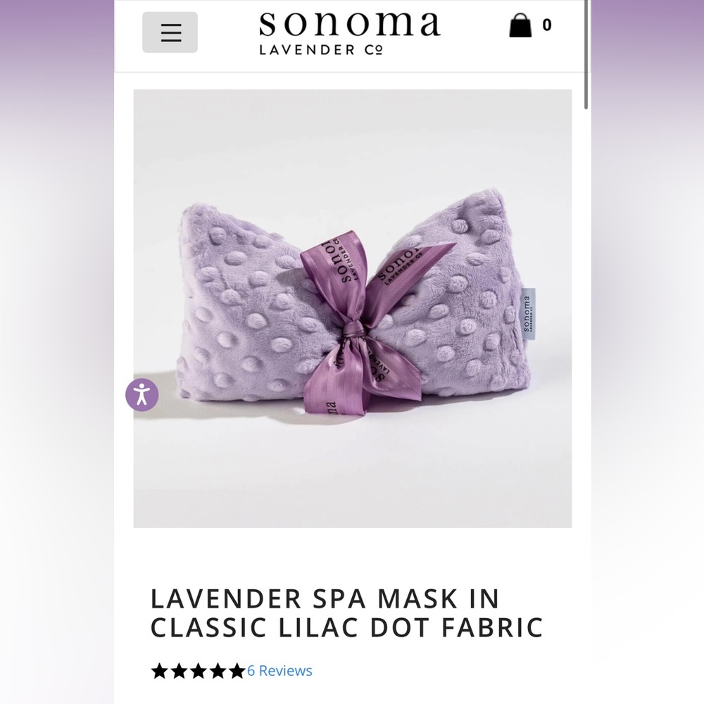 Sonoma lavender co spa mask
